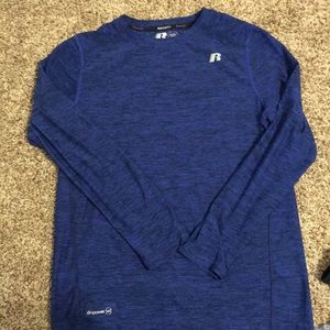 Russell long sleeve, Red and Blue
